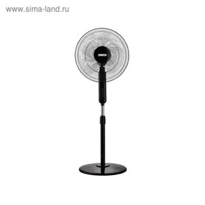 Вентилятор Zanussi ZFF - 907, напольный, 45 Вт, d=40 см, 3 скорости, 1 режим, чёрный