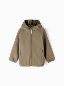 Ветровка демисезонная для девочек MINAKU из Softshell на флисе, непромокаемая, хинди, рост 134 см