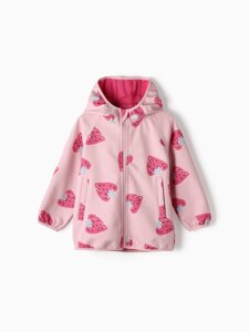 Ветровка на флисе для девочек KAFTAN «Клубника», рост 116 см