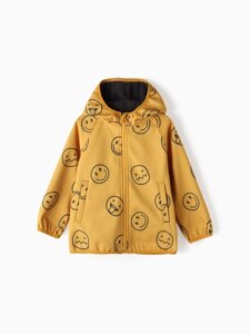 Ветровка на флисе для мальчиков KAFTAN «Смайл», рост 104 см, жёлтая