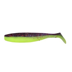 Виброхвост YAMAN PRO Sharky Shad, 9.5 см, цвет #26-Violet Chartreuse, упаковка 5 шт.