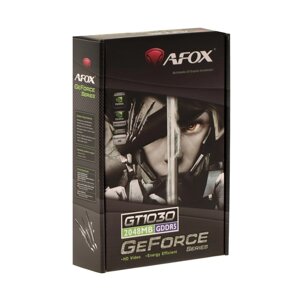 Видеокарта afox GT1030, 2гб, 64bit, GDDR5, DVI, HDMI, HDCP