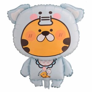 Воздушные шары фольгированные 28"Тигр в костюме слона»