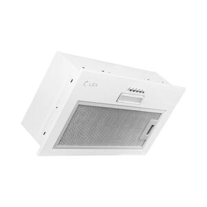 Вытяжка Lex GS BLOC LIGHT 600 WHITE, встраиваемая, 500 м3/ч, 3 скорости, 60 см, белая