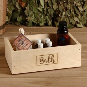 Ящик деревянный "Bath", 24.5148 см