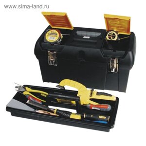 Ящик для инструментов Stanley 1-92-067, 24", 2 органайзера, пластик, металлический замок