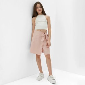 Юбка-шорты для девочки MINAKU, цвет пыльно-розовый, рост 104 см