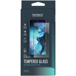Защитное стекло BoraSCO для iPhone 13 Pro Max, полный клей, черная рамка, прозрачное