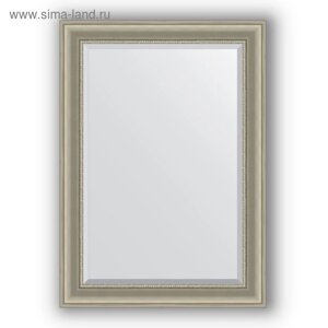 Зеркало с фацетом в багетной раме - хамелеон 88 мм, 76 х 106 см, Evoform
