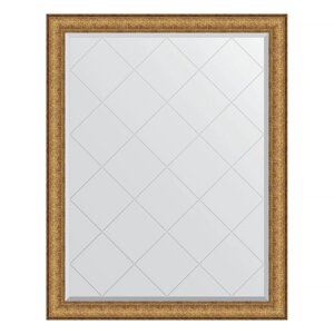Зеркало с гравировкой в багетной раме, медный эльдорадо 73 мм, 94x119 см