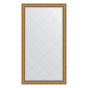 Зеркало с гравировкой в багетной раме, медный эльдорадо 73 мм, 94x168 см