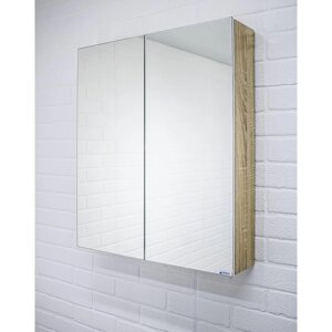 Зеркало шкаф для ванной комнаты Айсберг Мечта 60, Дуб сонома