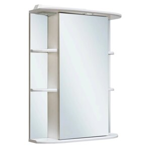 Зеркало-шкаф для ванной комнаты "Гиро 55" правый, 24 х 55 х 75 см