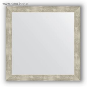 Зеркало в багетной раме - алюминий 61 мм, 74 х 74 см, Evoform