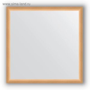 Зеркало в багетной раме - бук 37 мм, 70 х 70 см, Evoform