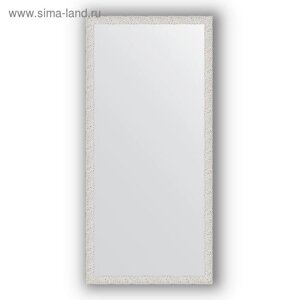 Зеркало в багетной раме - чеканка белая 46 мм, 71 х 151 см, Evoform