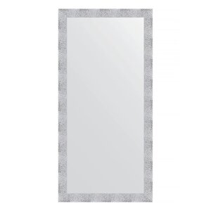 Зеркало в багетной раме, чеканка белая 70 мм, 76 x 156 см