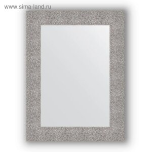 Зеркало в багетной раме - чеканка серебряная 90 мм, 60 х 80 см, Evoform