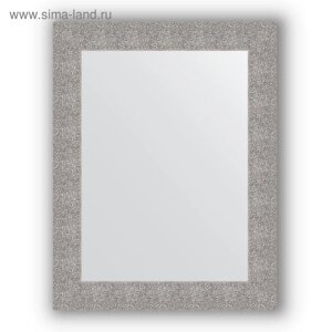 Зеркало в багетной раме - чеканка серебряная 90 мм, 70 х 90 см, Evoform