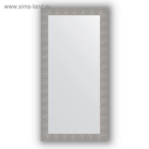 Зеркало в багетной раме - чеканка серебряная 90 мм, 80 х 160 см, Evoform