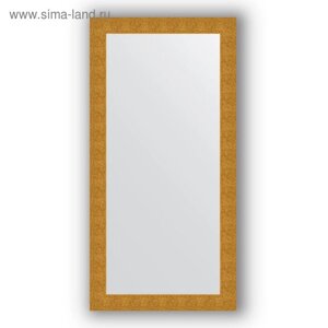 Зеркало в багетной раме - чеканка золотая 90 мм, 80 х 160 см, Evoform