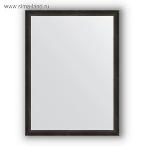 Зеркало в багетной раме - чёрный дуб 37 мм, 60 х 80 см, Evoform