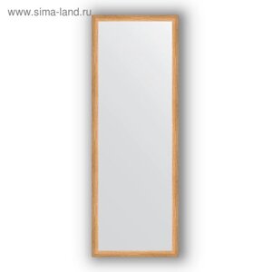 Зеркало в багетной раме - клен 37 мм, 50 х 140 см, Evoform