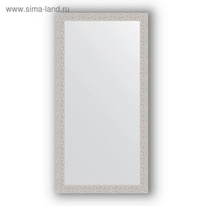 Зеркало в багетной раме - мозаика хром 46 мм, 51 х 101 см, Evoform