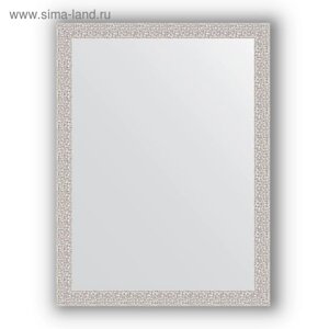 Зеркало в багетной раме - мозаика хром 46 мм, 61 х 81 см, Evoform