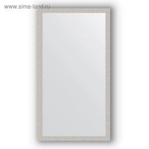 Зеркало в багетной раме - мозаика хром 46 мм, 71 х 131 см, Evoform