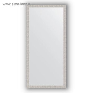Зеркало в багетной раме - мозаика хром 46 мм, 71 х 151 см, Evoform
