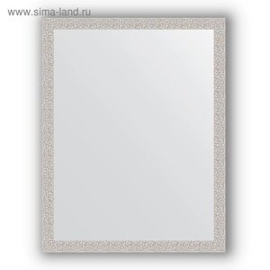 Зеркало в багетной раме - мозаика хром 46 мм, 71 х 91 см, Evoform