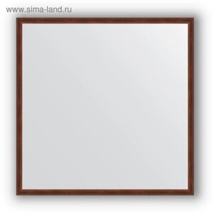 Зеркало в багетной раме - орех 22 мм, 58 х 58 см, Evoform