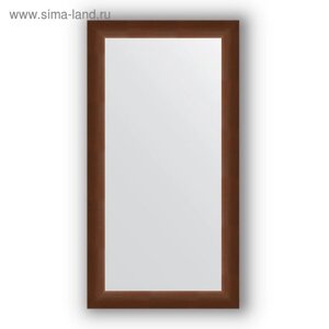 Зеркало в багетной раме - орех 65 мм, 56 х 106 см, Evoform