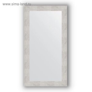 Зеркало в багетной раме - серебряный дождь 70 мм, 56 х 106 см, Evoform