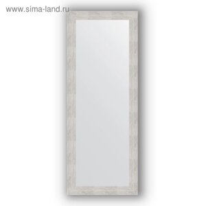 Зеркало в багетной раме - серебряный дождь 70 мм, 56 х 146 см, Evoform