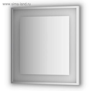 Зеркало в багетной раме со встроенным LED-светильником 20 Вт, 70x75 см, Evoform