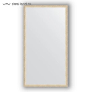 Зеркало в багетной раме - состаренное серебро 37 мм, 70 х 130 см, Evoform