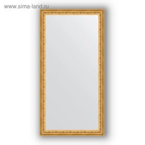 Зеркало в багетной раме - сусальное золото 47 мм, 52 х 102 см, Evoform
