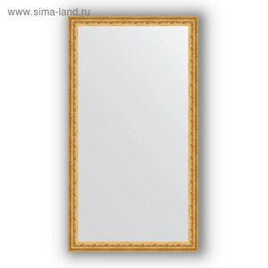 Зеркало в багетной раме - сусальное золото 47 мм, 62 х 112 см, Evoform