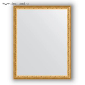 Зеркало в багетной раме - сусальное золото 47 мм, 72 х 92 см, Evoform