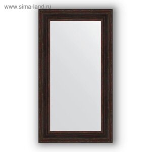 Зеркало в багетной раме - тёмный прованс 99 мм, 62 х 112 см, Evoform