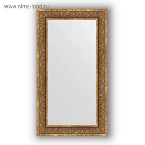 Зеркало в багетной раме - вензель бронзовый 101 мм, 63 х 113 см, Evoform