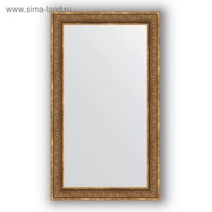 Зеркало в багетной раме - вензель бронзовый 101 мм, 83 х 143 см, Evoform