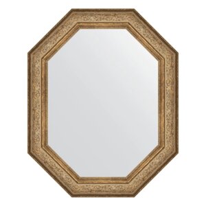 Зеркало в багетной раме, виньетка античная бронза 109 мм, 80x100 см
