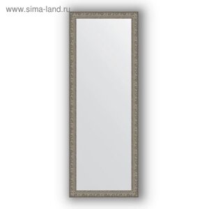 Зеркало в багетной раме - виньетка состаренное серебро 56 мм, 54 х 144 см, Evoform
