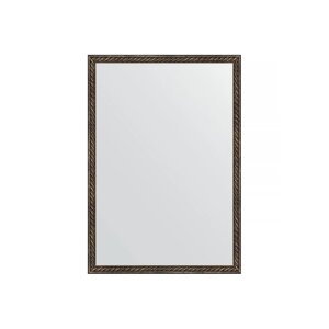 Зеркало в багетной раме, витая бронза 26 мм, 48х68 см