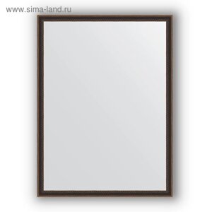 Зеркало в багетной раме - витой махагон 28 мм, 58 х 78 см, Evoform