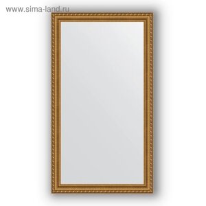 Зеркало в багетной раме - золотой акведук 61 мм, 64 х 114 см, Evoform