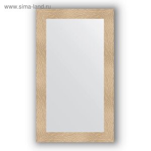 Зеркало в багетной раме - золотые дюны 90 мм, 70 х 120 см, Evoform